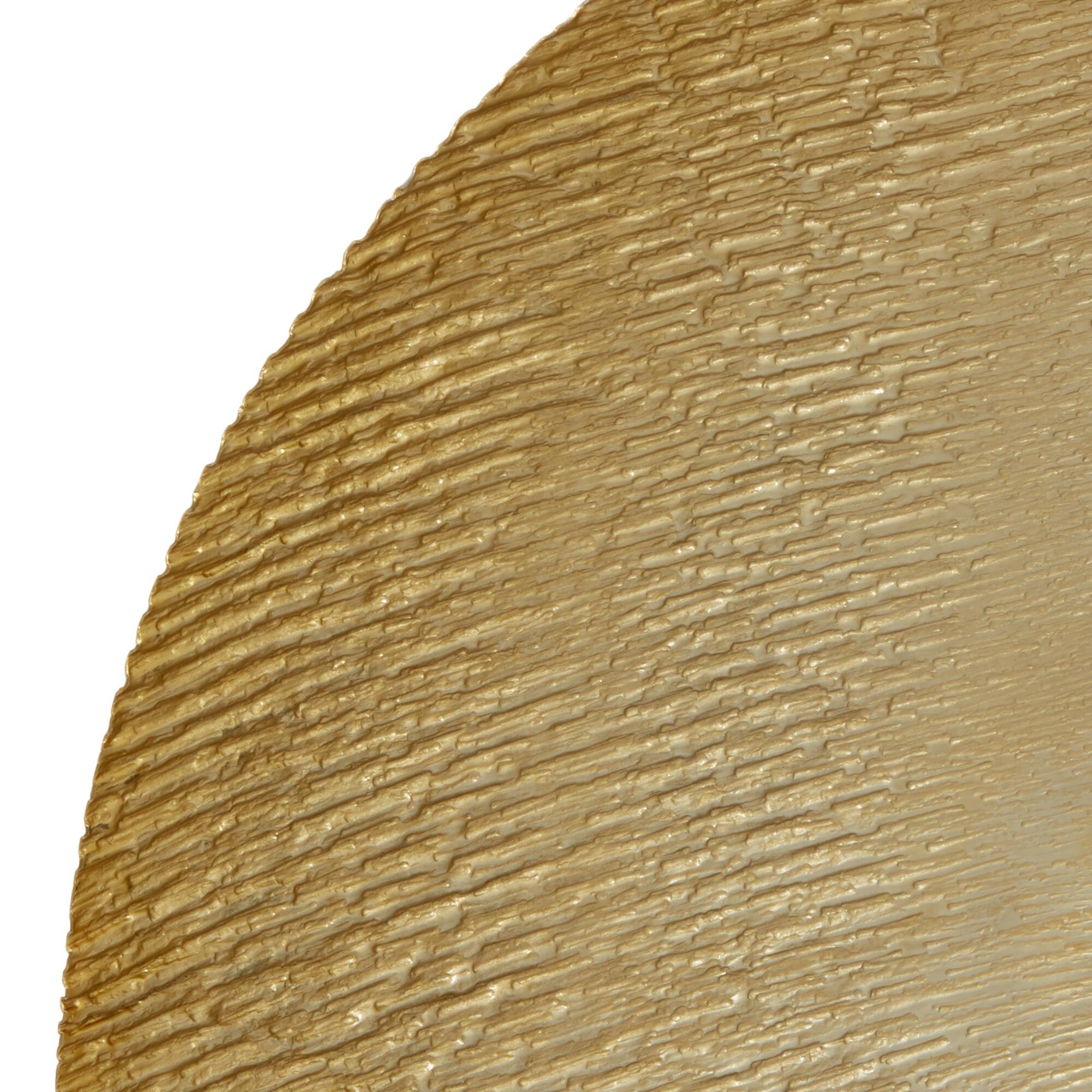 27" Gold Metal Contemporary Geometric Sculpture